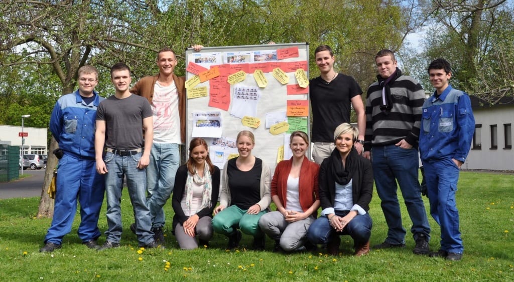 Das Team vom ThyssenKrupp Rasselstein Azubiblog
