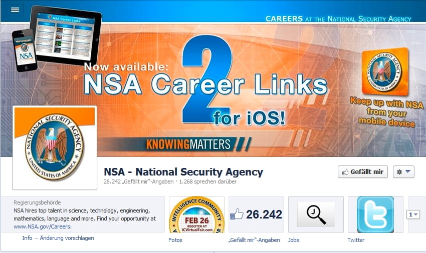 NSA auf Facebook