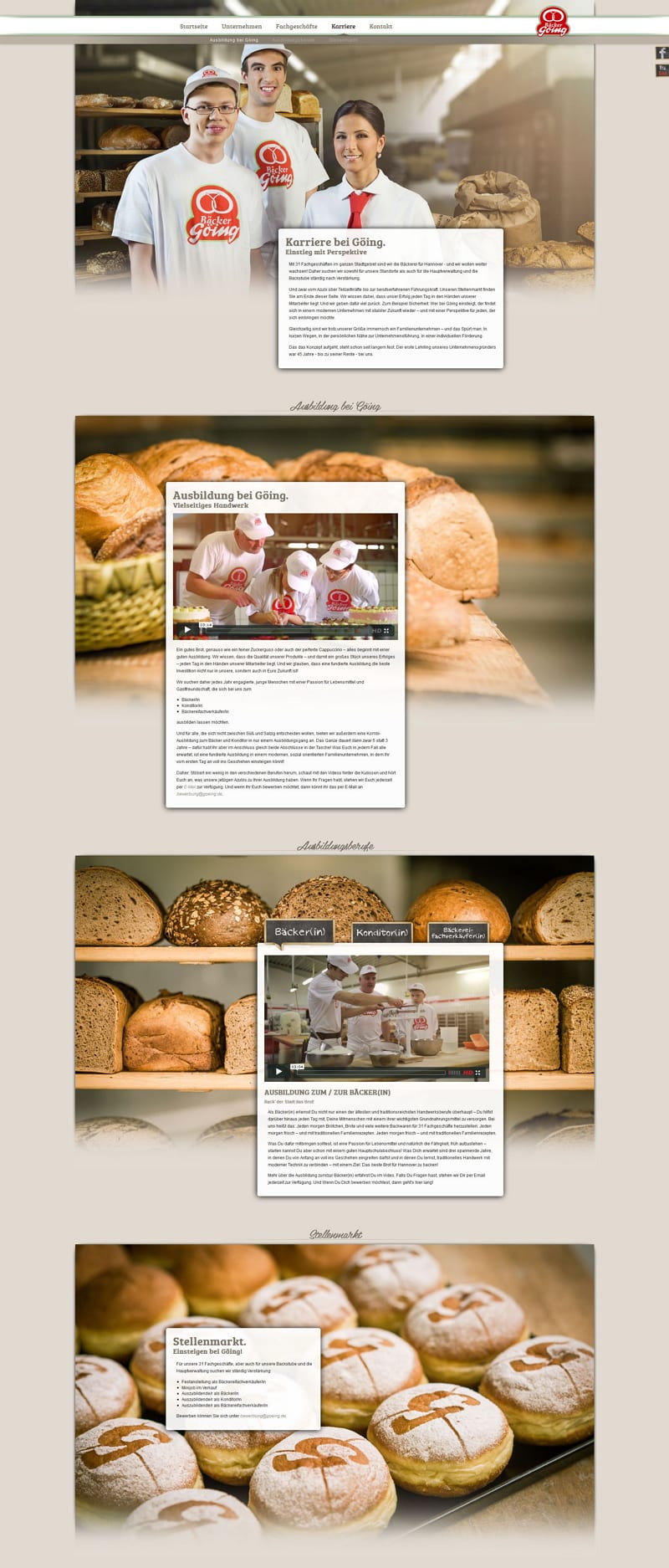 Ausbildungsmarketing im Handwerk - Willkommen bei Bäcker Göing