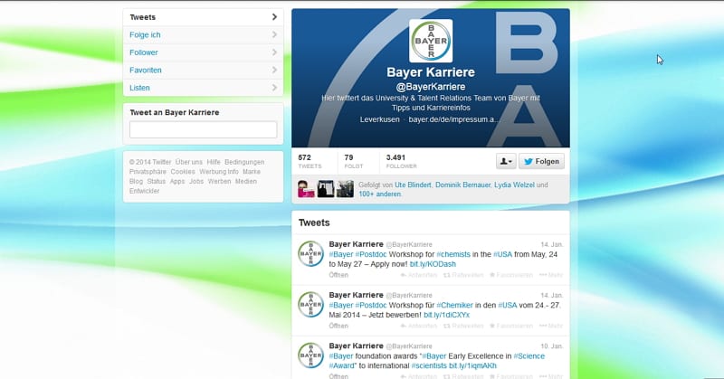 Bayer Karriere - kein Team, kein Dialog, kein gar nichts...