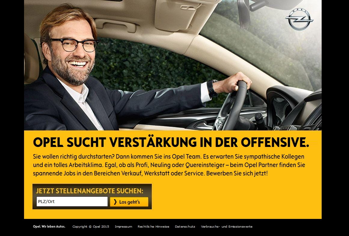 Opel sucht Verstärkung in der Offensive - Microsite der Opelhändler