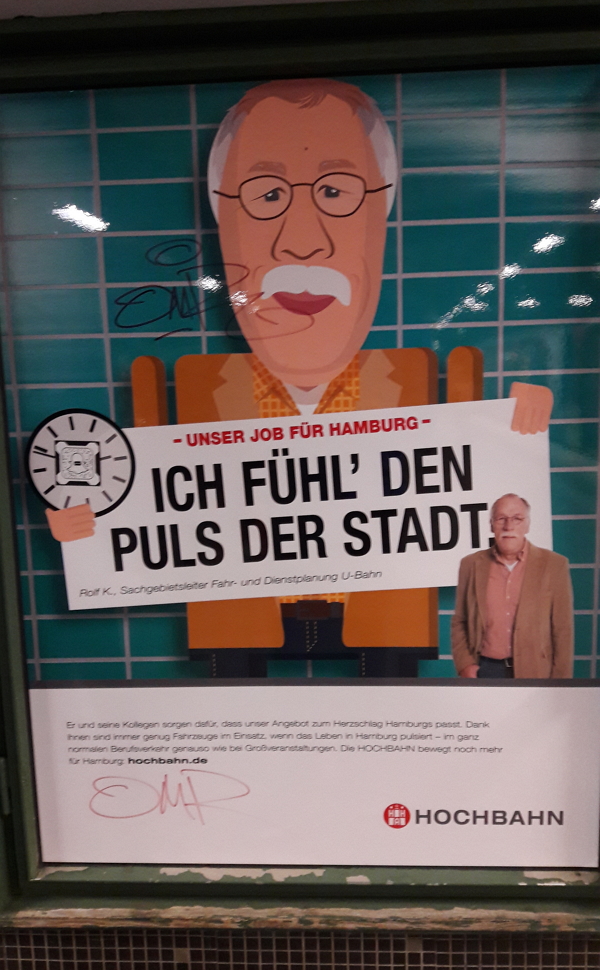 Personalwerbung in Hamburg: Rolf K. fühlt bei der Hochbahn den Puls der Stadt