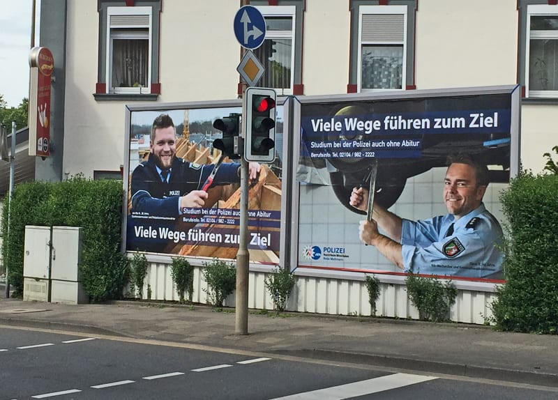 Personalmarketing-Kampagne für Quereinsteiger bei der Polizei Mettmann