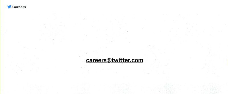 Twitter Careers - Screenshot der Karriereseite von Twitter im Februar 2023